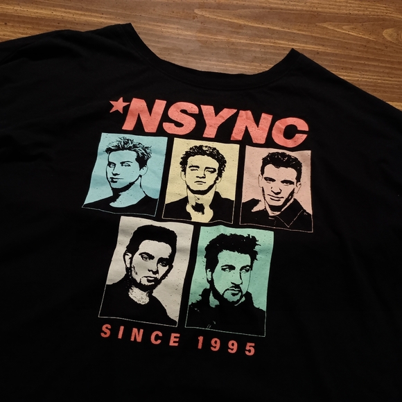 NSYNC T-SHIRT / CROP TOP - XL // Music Pop Band Graphic Tee Shirt - Picture 5 of 8